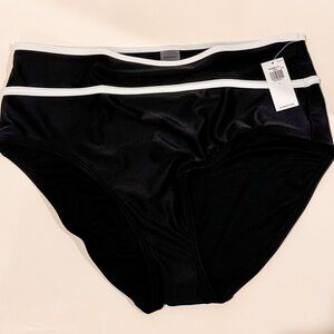 NWT Black/White Bathing Suit Bottoms
